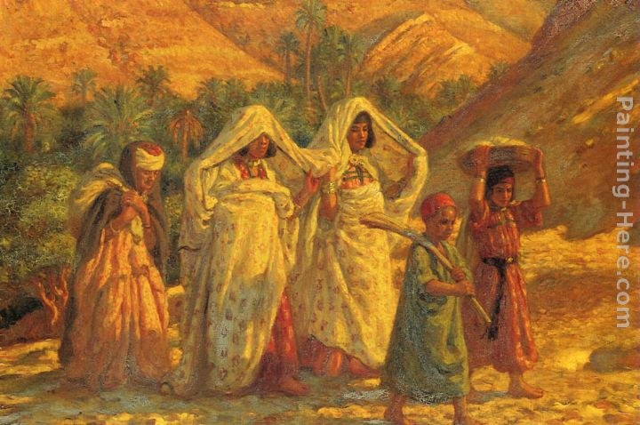 Etienne Dinet Arab Women and Children
